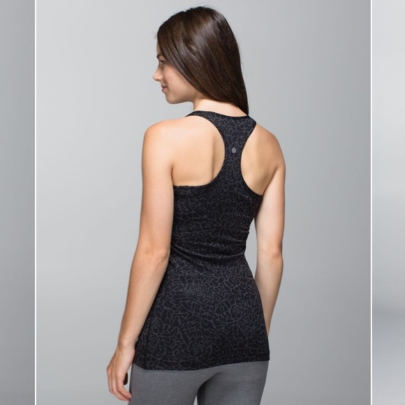LULULEMON Black & Gray Cool Racerback Tank Top - Picture 2 of 8